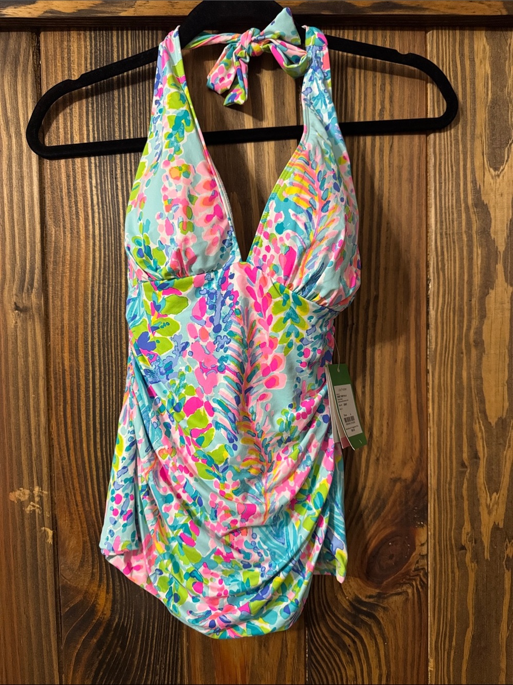 Lilly Pulitzer Bliss Halter Tankini Top Size 4 NWT